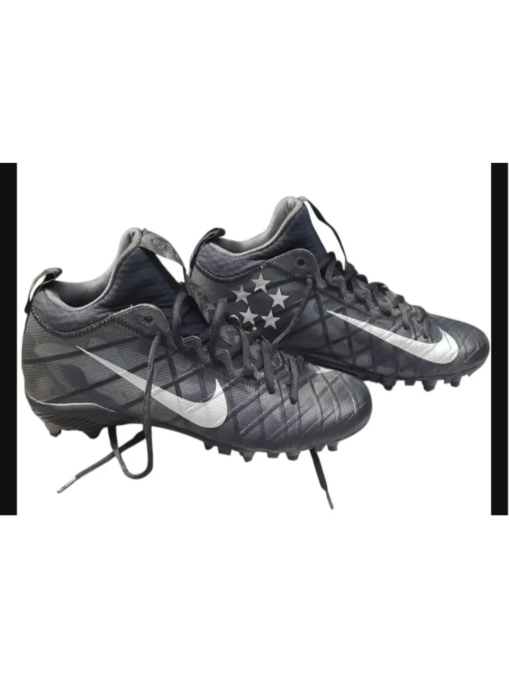 Nike Field General 3 Elite TD Football Cleats Black Camo 833390-002 Mens Size 9